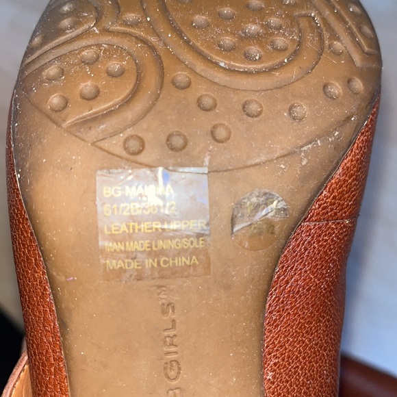 BCBG Girls Cognac Leather Heel Boots - Picture 10 of 10